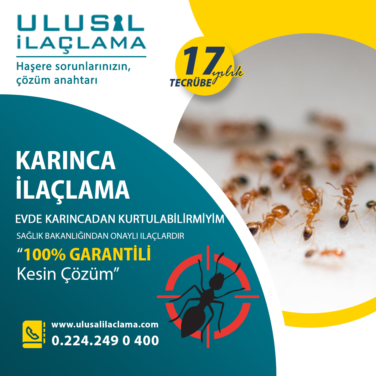 Bursa da ev böcek ilaçlama  BURSA DA EVDİN İÇİNDE KARINCADAN KURTULABİLİRMİYİM